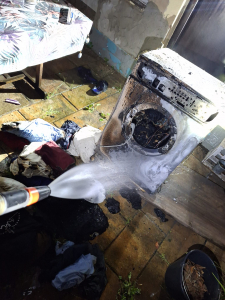 Brand einer Waschmaschine